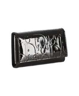 Christian Dior black patent leather Ultimate key case   up 