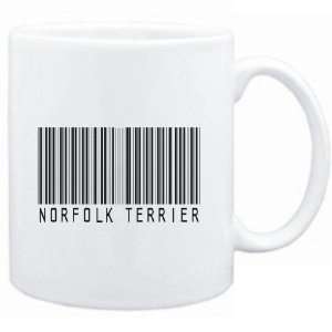    Mug White  Norfolk Terrier BARCODE  Dogs