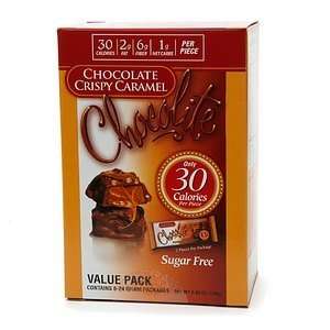 Chocolite Sugar Free Chocolate Packs, Crispy Caramel, 6 ea  