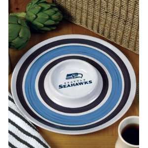  Seattle Seahawks Melamine 14 Chip and Dip Set