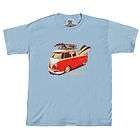 kids mudskipper vw splitscreen t shirt sky age 13 14