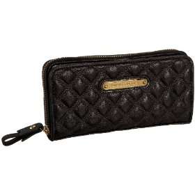 Juicy Couture Quilted Shimmer $ Pieces Zip Wallet   designer shoes 