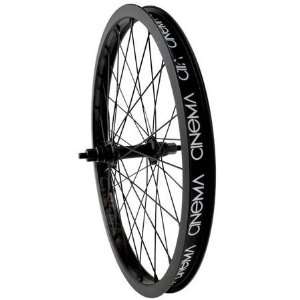 Cinema Tungsten Front BMX Bike Wheel   Black Anodized  