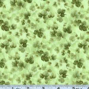  44 Wide Imperial Fusions Tea Leaves Sage Fabric By The 