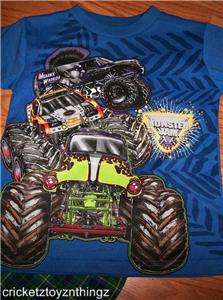 MONSTER JAM Boys NEW 4/5 6/7 8 10/12 Shirt Shorts 2 pc Outfit GRAVE 