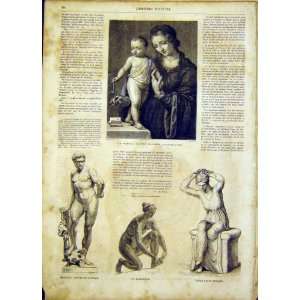  Da Vinci Fine Art Statue Hercules Baigneuse Print 1865 