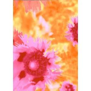 60 Wide Printed Flower Design Charmeuse Fabric By the Yard  