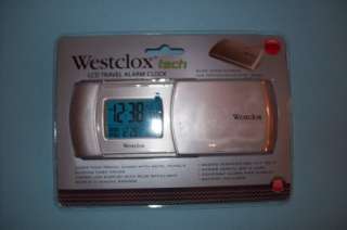 WESTCLOX tech lcd Thin Travel Alarm Clock 70027  