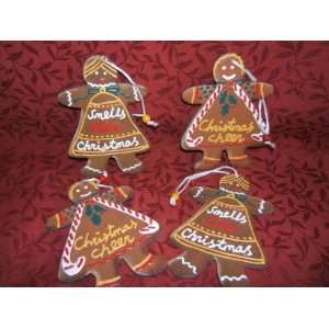   Ladies ~ Wooden Cookie ~ Ornaments ~ Set of 4
