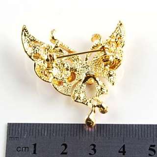 STUNNING Butterfly Brooch Pin Swarovski Crystals 187  