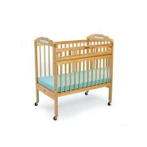  Angeles Safe T Side Crib   Natural Clear/Mirror Baby
