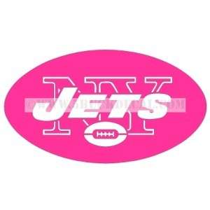 NY JETS PINK car window sticker decal FOR BREAST CANCER  