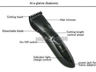 Mens Wet/Dry Electric Shaver Razor Hair Clipper shower  