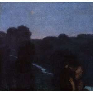 FRAMED oil paintings   Franz Von Stuck   24 x 22 inches   Evening Star