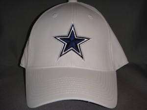 DALLAS COWBOYS STAR NFL HAT CAP REEBOK WHITE L/XL  
