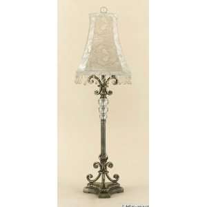  Graceland One Light Table Lamp in Antique Silver