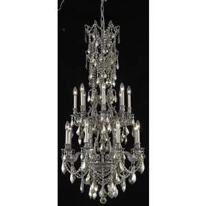   Lighting 9616D27PW GT/RC Monarch 16 Light Chandeliers in Pewter