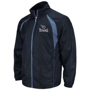  Reebok Tennessee Titans Navy Blue Trainer Full Zip Jacket 
