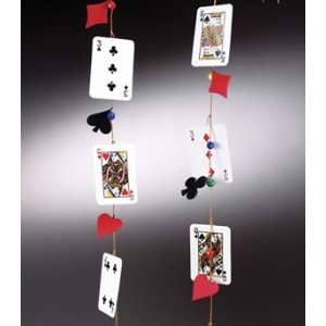  9 Casino Poker Card Suit Christmas Garland #147013