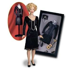  Marilyn MonroeTM Black Dress Ensemble for Vinyl Doll Toys 