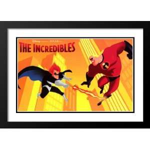 The Incredibles 32x45 Framed and Double Matted Movie Poster   Style L