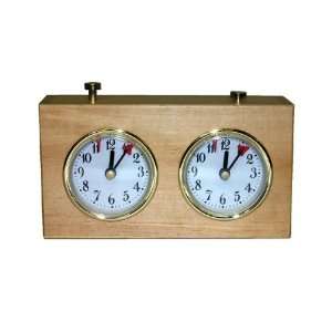  Quality Wooden Tournament Mechanical Chess Clock   Case of 