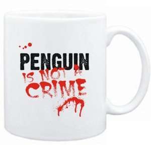  Mug White  Being a  Penguin is not a crime  Animals 