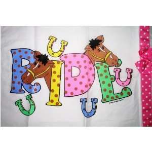  Personalized Kids Cowgirl RIDE Pillowcase 