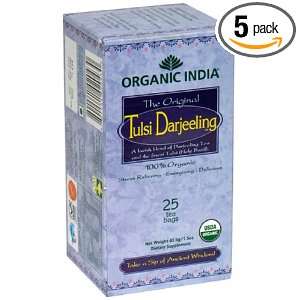 Organic India Dietary Supplement, Tulsi Darjeeling, Tea Bags, 25 Count 