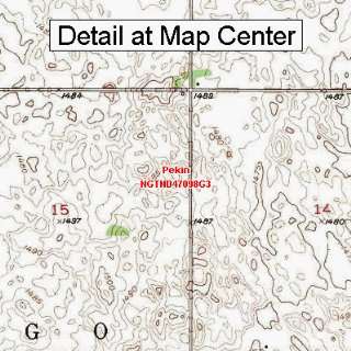  USGS Topographic Quadrangle Map   Pekin, North Dakota 