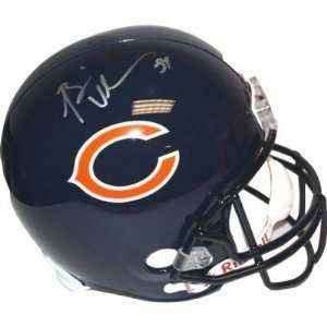 BRIAN URLACHER CHICAGO BEARS SIGNED AUTOGRAPHED MINI HELMET MATCHING 