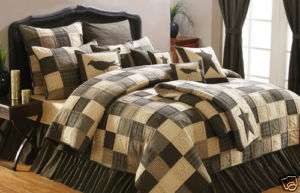 COUNTRY PRIMITIVE KETTLE GROVE LUXURY KING SIZE QUILT  