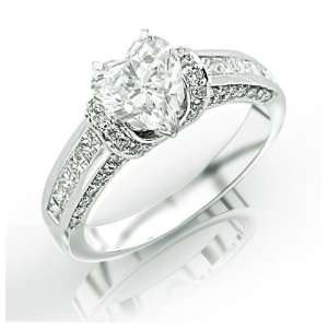  1.83 Carat Baguette Channel Set Diamond Ring Jewelry