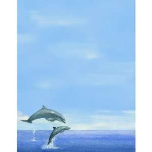  Two Dolphins  Letter Head 50 Sheets (Case of 1) Office 