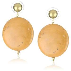  Amanda Rudey White Oak Orange Turquoise Buffy Earrings Jewelry