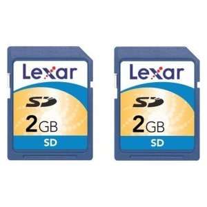  Lexar Media 2GB SD Memory Card Twin Pack Electronics