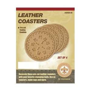 Silver Creek Leather Coasters 4/Pkg C4126 04; 3 Items/Order  