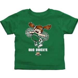   Ohio Bobcats Toddler Cheer Squad T Shirt   Green