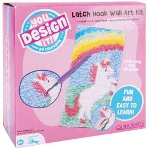  You Design It Latch Hook Wall Art Kit Unicorn