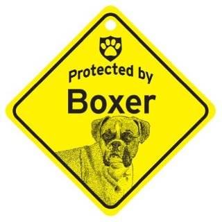  BEWARE OF  BOXER  PARKING SIGN DOG 