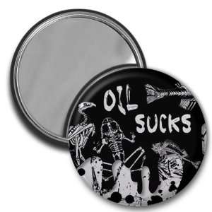  OIL SUCKS SKELETONS Gulf bp Spill Relief 2.25 inch Pocket 