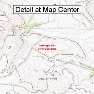  USGS Topographic Quadrangle Map   Antelope Flat, Texas 
