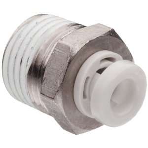 SMC KJH23 01S Stainless Steel Push To Connect Tube Fitting, Adapter, 3 
