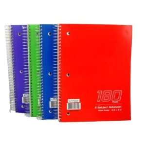     180 sheets   5 subject   Wide Rule Case Pack 24 Electronics
