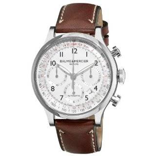 Baume & Mercier Mens 10000 Capeland Silver Chronograph Dial Watch