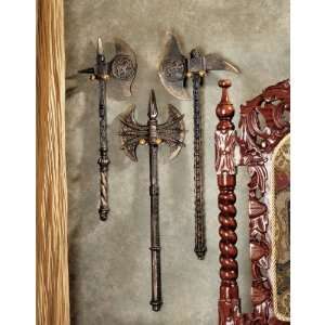  French Antique Replica Cast Iron Battle Axe Collection 