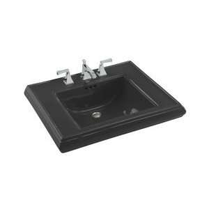   Black Black Pedestal Sink Top (8 Widespread) 131342