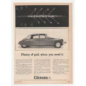  1963 Citroen Plenty of Pull When You Need It Print Ad 