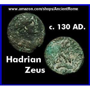   ZEUS. AELIA CAPITOLINA; Jerusalem. Ancient Bronze Coin. circa 130 AD