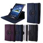 Blue 360 Rotating Swivel Leather Case Cover Stand for Samsung Galaxy 